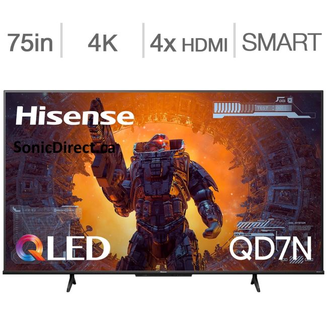 Hisense - classe 75 po - série QD7N - téléviseur QLED 4K UHD |75QD7N