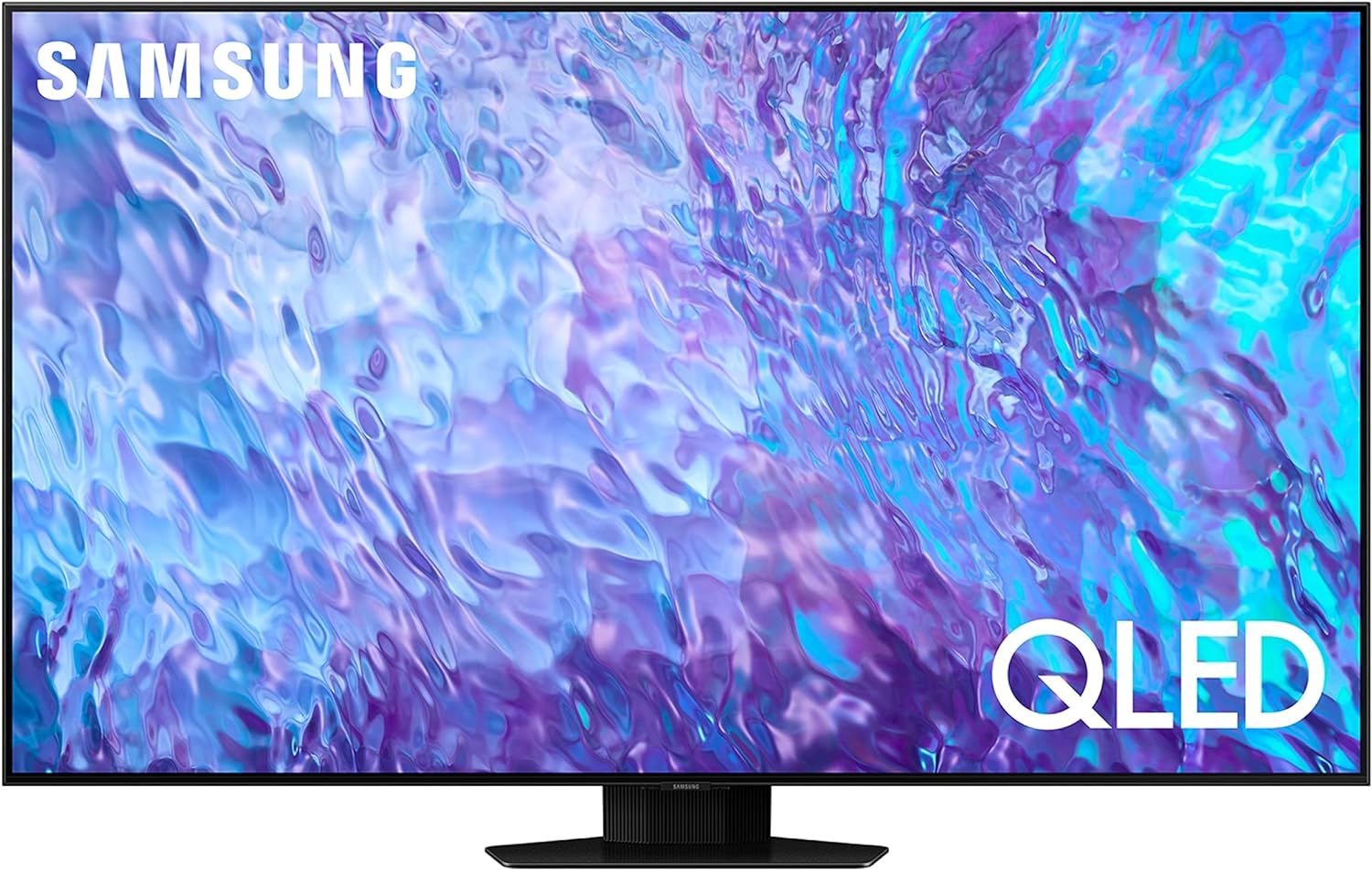 Samsung | Téléviseur intelligent 4K UHD HDR QLED Tizen 55 pouces, noir titane | QN55Q80DAF
